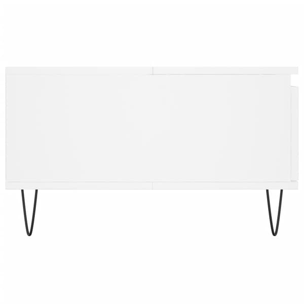 Soffbord vit 90x60x35 cm konstruerat trä