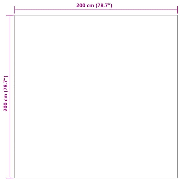 Inomhusmatta LUGO Krämfärgad och grå 200 x 200 cm Polyester