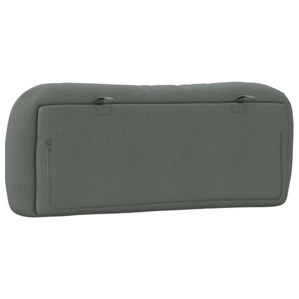 Headboard Cushion "Hvar" Dark Grey 100 cm Fabric