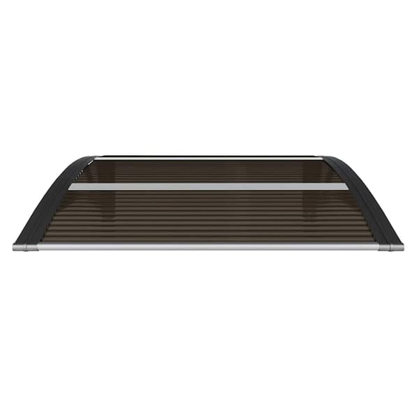 Dörrtak svart 80x75 cm polykarbonat