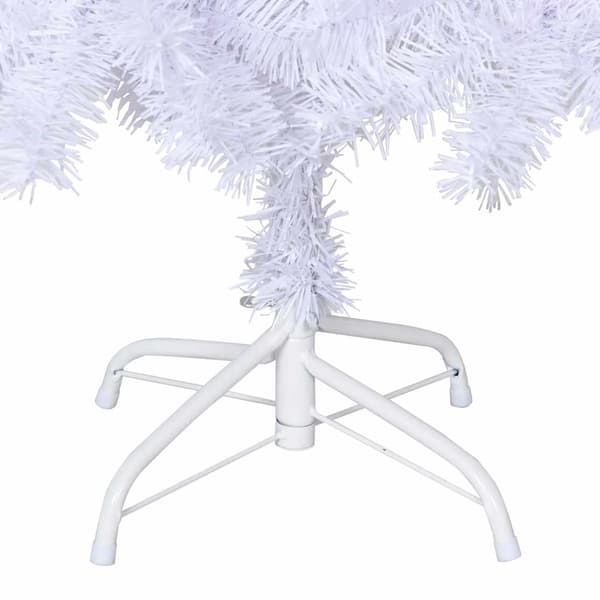 Plastgran med tjocka grenar vit 210 cm PVC