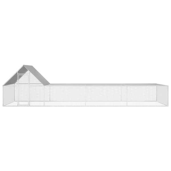 Hönsbur 8x2x2 m galvaniserat stål