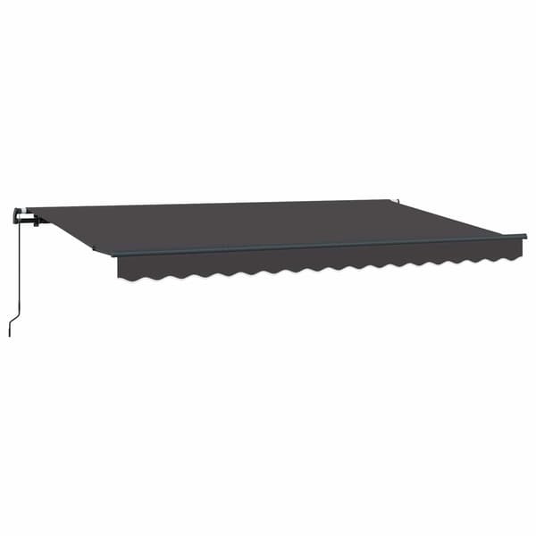 Utfällbar markis Antracit 350 x 200 cm tyg