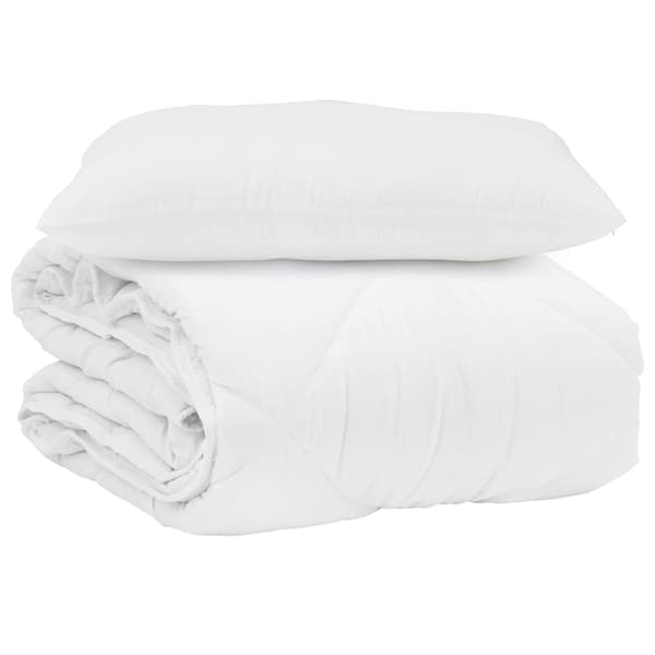Sommar Duvet med kudde 2 pcs Vit Mikrofiber
