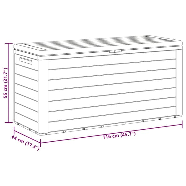 Dynbox brun 78x44x55 cm