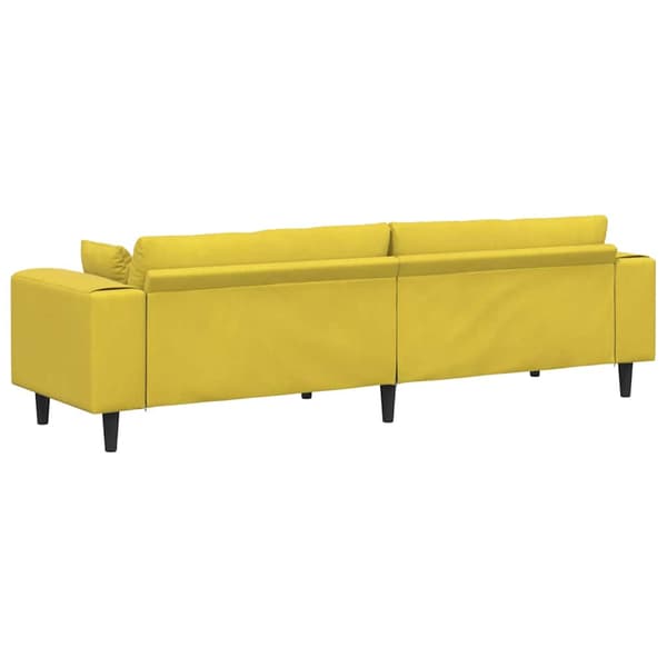 Soffa Gul 250 x 77 x 76 cm Sammet