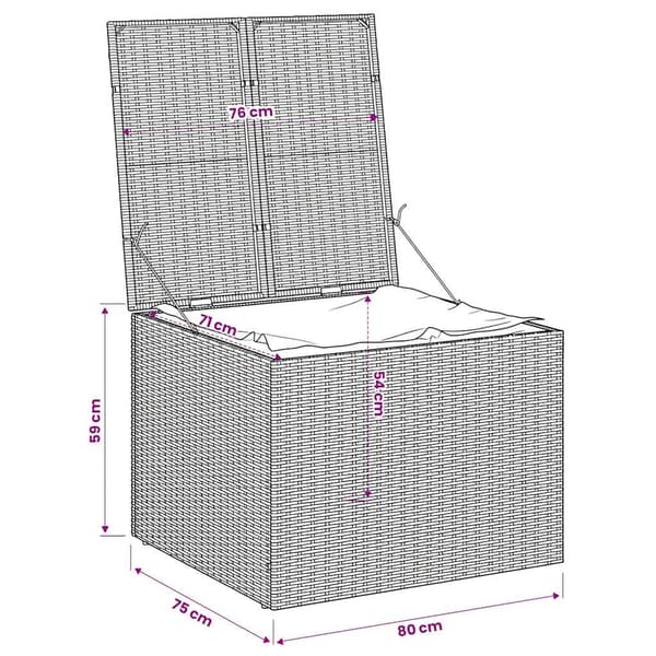 Dynbox svart 291L konstrotting