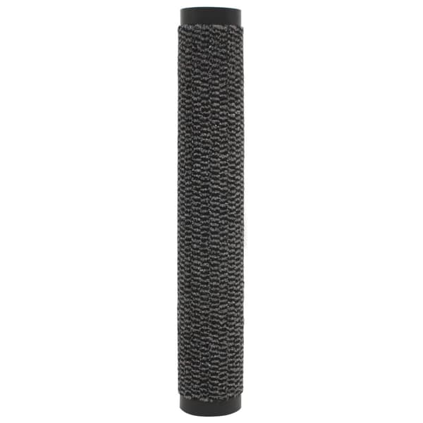 Dörrmattor 2 st rektangulär tuftad 90x150 cm antracit