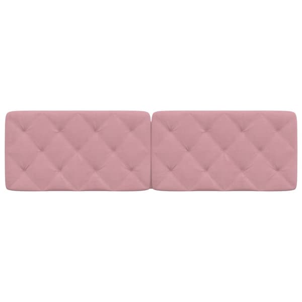 Headboard Cushion Pink 180 cm Velvet
