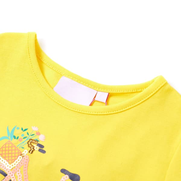 T-shirt för barn gul 116