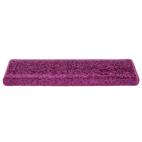 Trappmattor 10 st 65x21x4 cm violett rektangulär kant