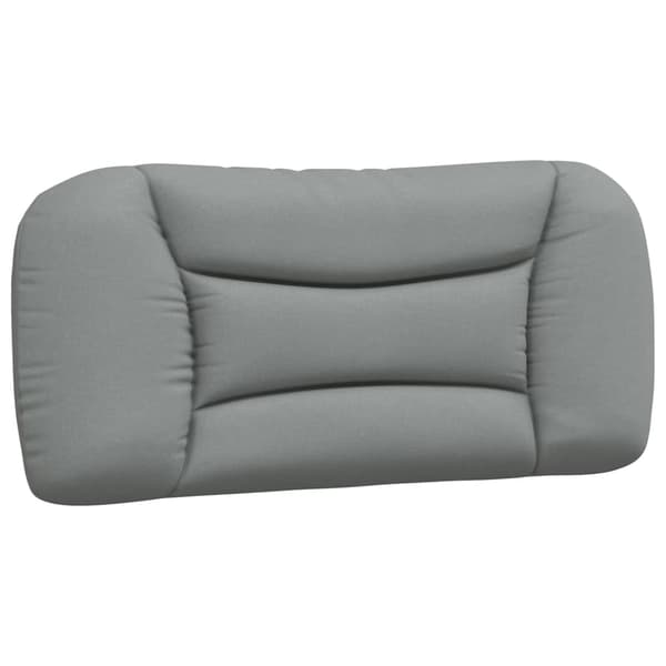 Bed with Mattress "Hvar" Light Grey 90x200 cm Fabric