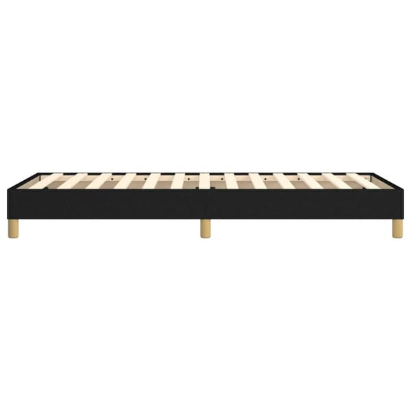 Boxspring-sängram svart 100x200 cm tyg