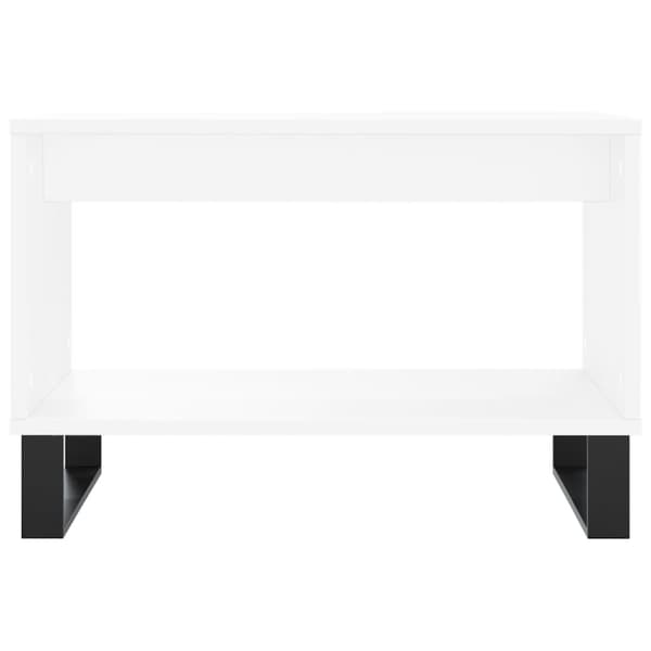 Soffbord vit 60x50x40 cm konstruerat trä