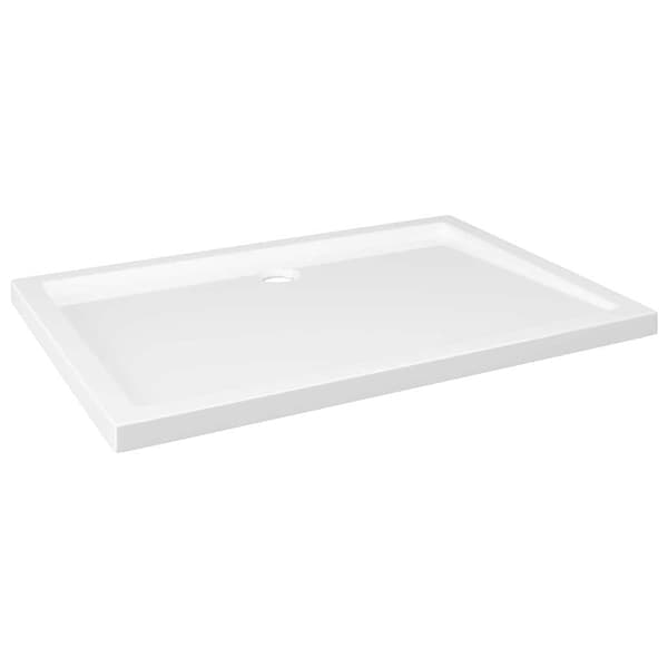 Duschkar rektangulärt ABS vit 80x110 cm