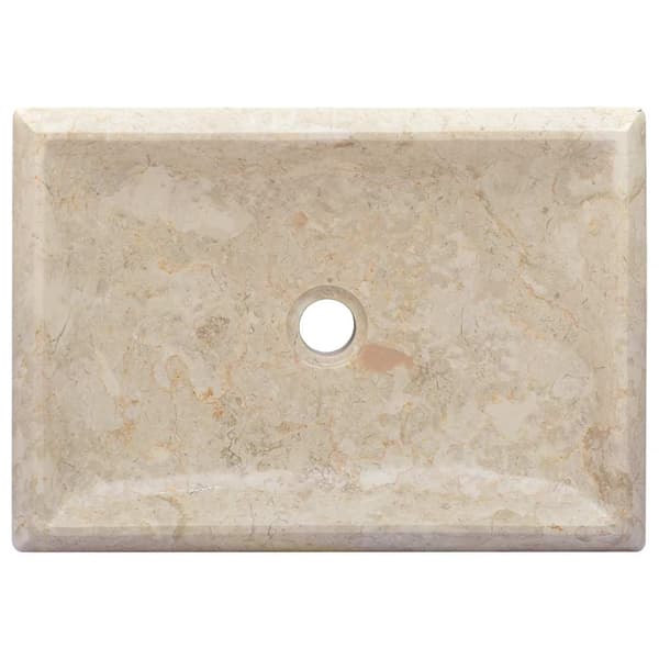 Handfat gräddvit 50x35x10 cm marmor