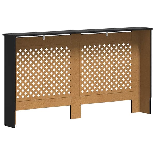 Elementskydd svart 152x19x81,5 cm MDF