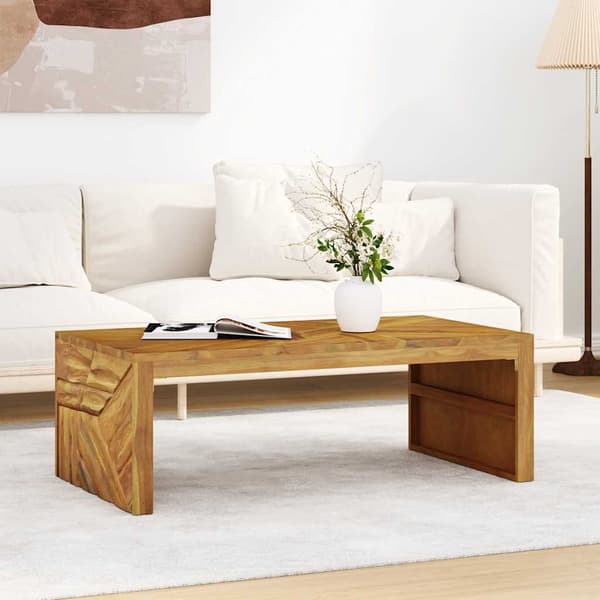 Soffbord 110x60x38 cm massiv teak