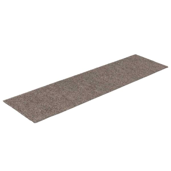 Trappmattor självhäftande 15 st 76x20 cm beige rektangulära