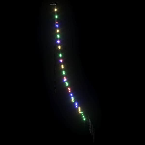 LED Julgran med markspikar Flerfärgsdesign 182 cm Metall