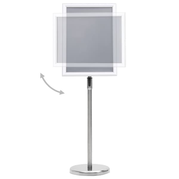 Skyltställ A3 silver aluminiumlegering