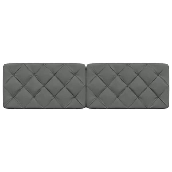 Headboard Cushion Dark Grey 180 cm Fabric