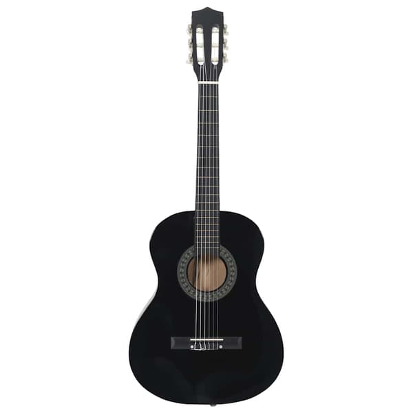 Gitarr för nybörjare 8 delar klassisk svart 3/4 36"