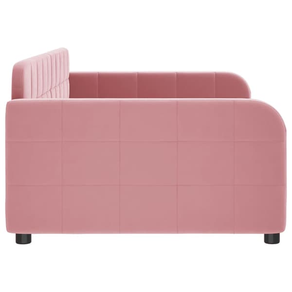 Dagbädd rosa 90x200 cm sammet