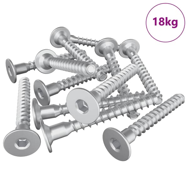 Konfirmationsskruvar 5000 pcs Silver Metall