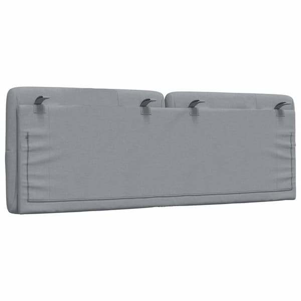 Headboard Cushion Light Grey 140 cm Fabric