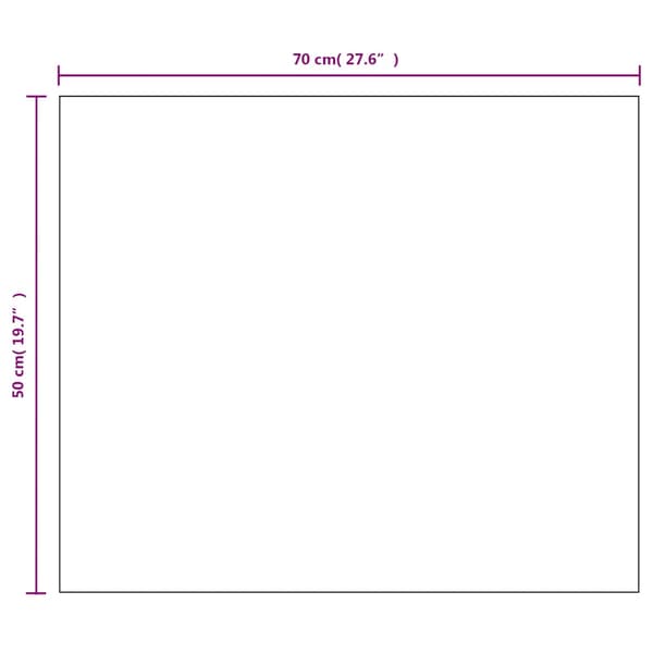 Spegel utan ram 70x50 cm glas