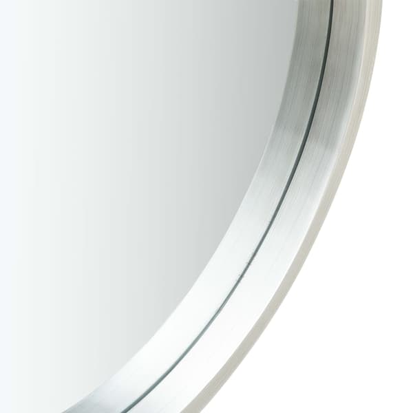 Väggspegel med rem 50 cm silver