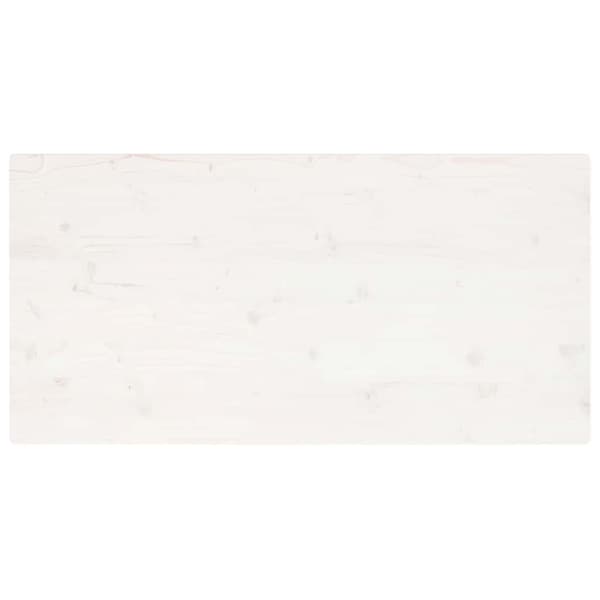 Bordsskiva vit 110x60x2,5 cm massiv furu rektangulär