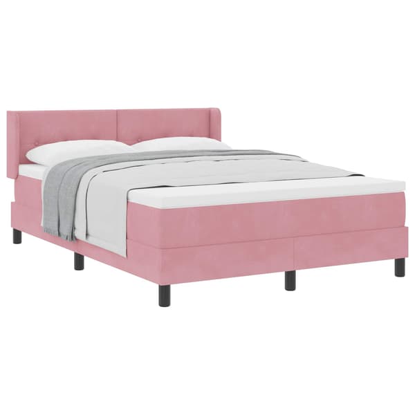 Bäddfjäder med madrass Rosa 190 x 140 cm Polyester