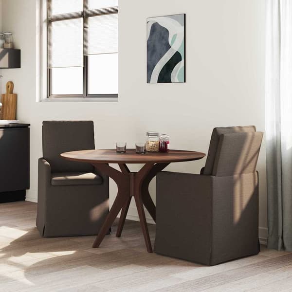 Matstolar 2 pcs Mörkgrå 57 x 67 x 98 cm Linne