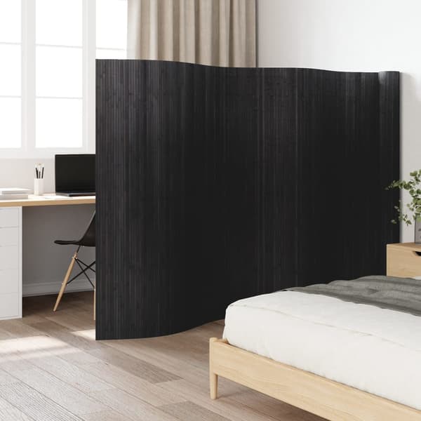 Rumsavdelare grå bredd 800 cm höjd 165 cm bambu
