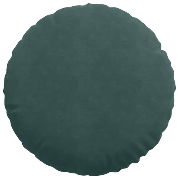 Sittkuddar 2 pcs Mörkgrön Ø50 x 19 cm Sammet