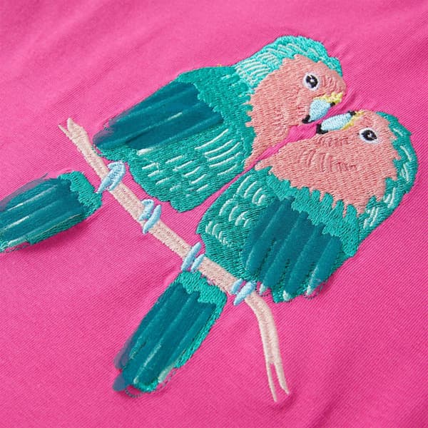 T-shirt för barn mörk rosa 116