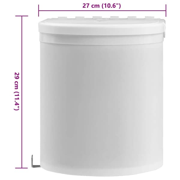 Inbyggd sophink plast 8 L