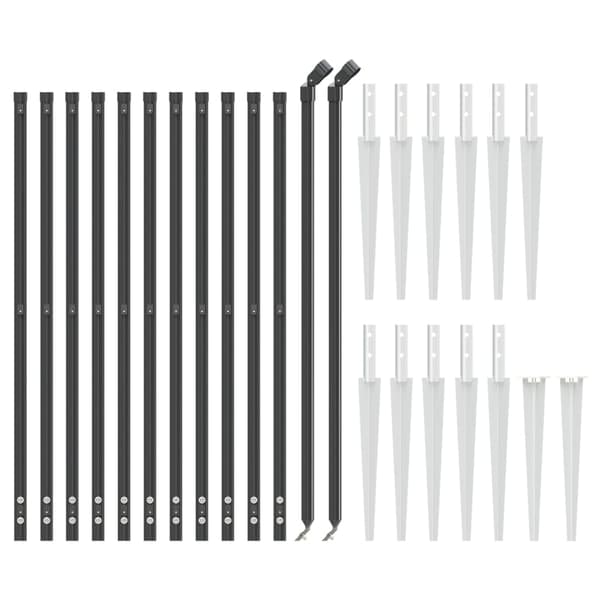 Stängsel med markspett antracit 1,1x25 m