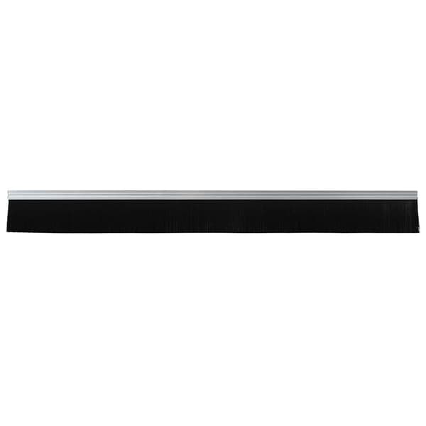 Självhäftande dörrborstlist 12 pcs Silver 100 cm