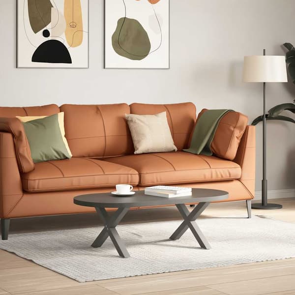 Soffbordsben X-formade 2 st antracit 60x(30-31) cm stål