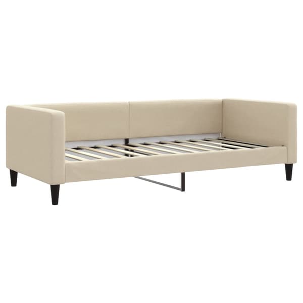 Dagbädd utdragbar gräddvit 90x200 cm tyg