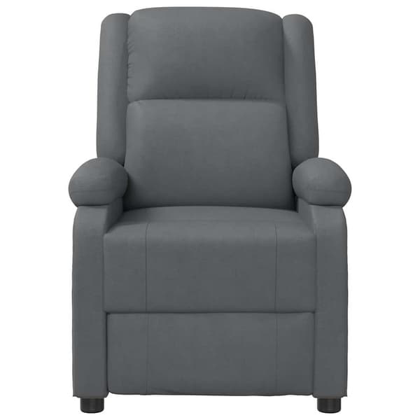 Reclinerfåtölj grå konstläder
