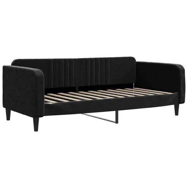 Dagbädd svart 100x200 cm sammet