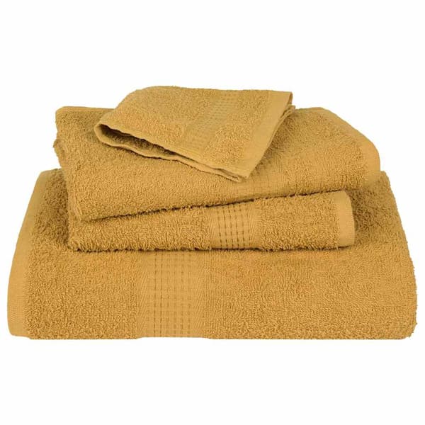 Handdukar FROGN 2 st guld 50x100 cm 360 gsm