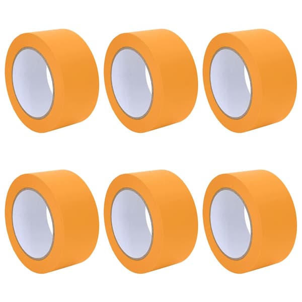 Målartape 6 pcs Gul 50mm x 50m Papper
