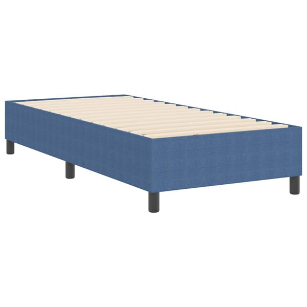 Plattform sängram Blå 80 x 200 cm Kordread tyg