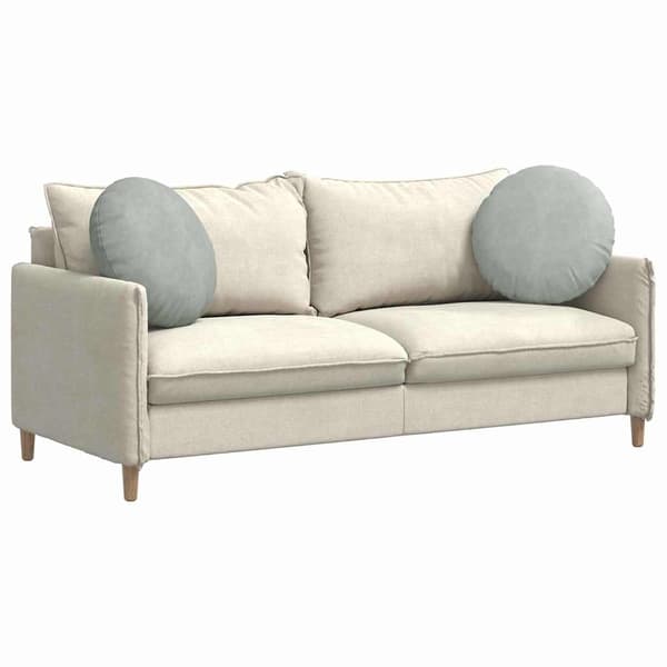 Sittkuddar 2 pcs Ljusgrå Ø50 x 19 cm Sammet