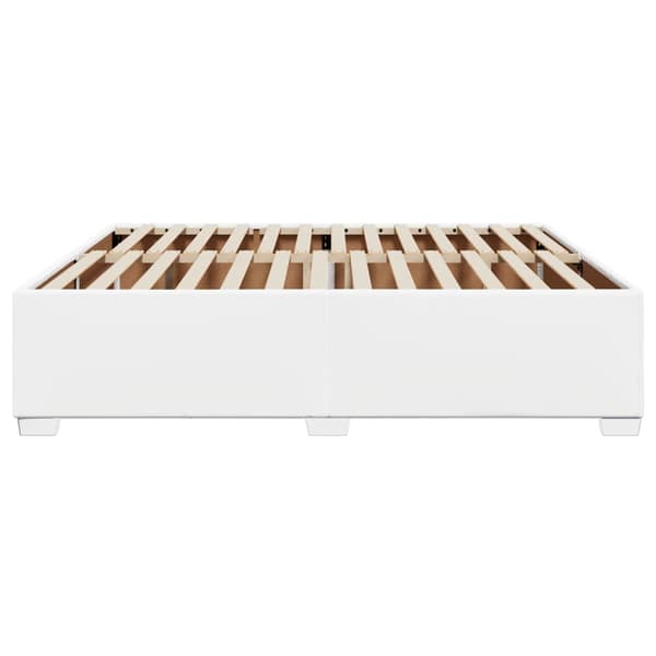 Sängram vit 200x200 cm konstläder